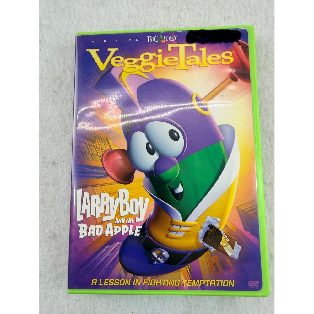 VeggieTales LarryBoy and the Bad Apple DVD 2006 Big Idea Christian Kids Movie